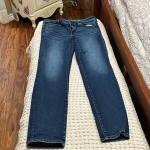 American Eagle Outfitters Dark Blue Stretch Jeans